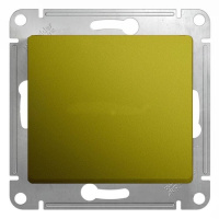 Выключатель кнопочный (схема 1) 10AX механизм Systeme Electric Glossa Фисташковый