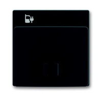 Плата центральная накладка 6478-81 для блока питания micro USB - 6474 U ABB Future Антрацит/Черный