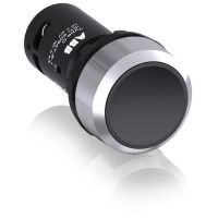 Кнопка CP1-30B-11 черная без фиксации 1НО+1HЗ ABB