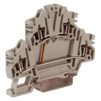 HMD.2N/CIGR(Ex), 2-х уровневый проходной зажим, серый, 2,5 кв.мм с постоянной перемычкой DKC