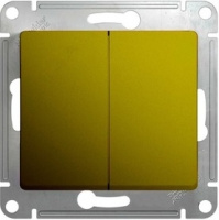 Переключатель 2-клавишный (схема 6) 10AX механизм Systeme Electric Glossa Фисташковый