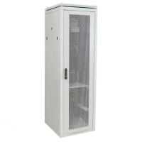 Шкаф сетевой 19" LINEA N 42U 600х1000мм перфорированные двери серый ITK