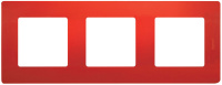 Рамка 3-постовая Legrand Etika Красный