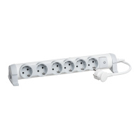 Удлинитель 6 розеток с заземлением с кабелем длиной 1,5 м Legrand Комфорт