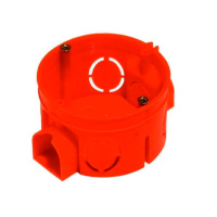 Коробка монтажная 1-ая для сплошных стен d=60 глубина 40мм (возможность стыковки) Hegel