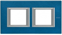 Рамка прямоугольная горизонтальная 2+2 мод Bticino Axolute Сапфир 
