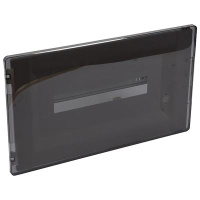 Распределительный щиток Practibox³ скрытого монтажа - IP 40 - IK 07 - 1 рейка - 18 модулей - с клеммниками заземления и нейтрали - прозрачная дверь Legrand