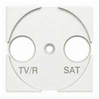 Axolute Лицевая панель для розеток TV/FM + SAT, цвет белый Bticino