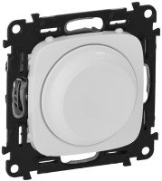 Светорегулятор поворотный универсальный 5-300 Вт без нейтрали Legrand Valena Allure Белый