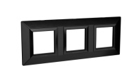 Рамка из металла, "Avanti", черная, 6 модулей DKC