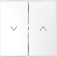 Клавиша 2-ая для управления приводами жалюзи/рольставней Merten D-Life Белый лотос