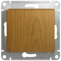 Выключатель кнопочный 10A (схема 1) Systeme Electric Glossa Дуб