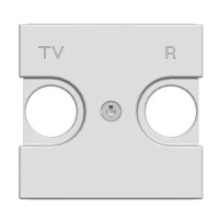 Накладка TV-FM розетки 2 мод ABB NIE Zenit Серебряный N2250.8 PL