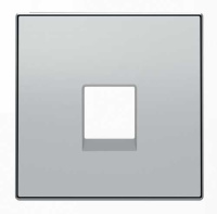 Накладка телефонной/информационной ABB NIE Sky Серебристый алюминий 8517 PL