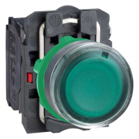 Кнопка 22мм 230-240В зеленая с подсветкой Schneider Electric