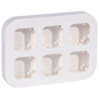 Рамка накладного монтажа 6-постовая IP20 Legrand Quteo Белый