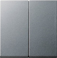Клавиша 2-ая Gira System-55 Алюминий