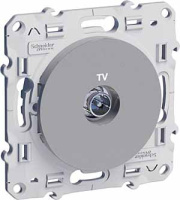 Розетка TV Schneider Electric Odace Алюминий