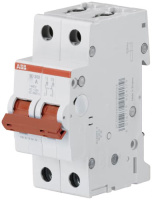 Рубильник модульный 2P 16A с красной ручкой ABB SD202