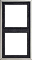 Рамка 2-постовая Jung LS 990 Cталь