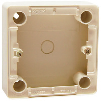 Коробка монтажная 1-местная для накладного монтажа высокая 36 мм Legrand Cariva Слоновая кость