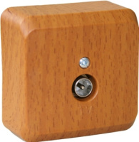 Розетка TV единственная накладного монтажа IP20 SE Этюд Дача Темный бук