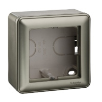 W59 Коробка подъемная для наружного монтажа с рамкой 1-местная, шампань Schneider Electric