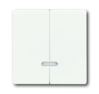 Управляющий элемент для 2-канального светорегулятора 6565 U ABB Solo/Future Белый бархат
