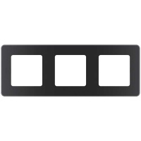 Рамка декоративная универсальная, 3 поста, Legrand Inspiria Антрацит