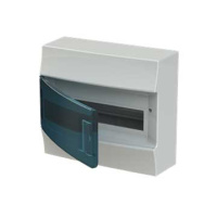 Бокс настенный Mistral41 12М прозрачная дверь, +PE+N (12 клемм), 292х257х120мм ABB