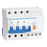 Дифференциальный автомат NB1L-63 4P C63 100mA тип AC 6kA (R) CHINT