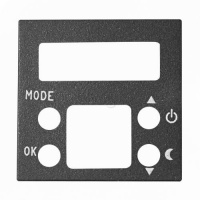 Накладка электронного термостата 8140.5 2 мод ABB NIE Zenit Антрацит N2240.5 AN