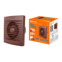 Вентилятор бытовой настенный 118мм 20W 150м3/ч 45Дб IP34 бук TDM ЭКО 120 С