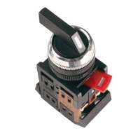 Переключатель АLСLR-22 черный 3 пол. I-O-II 1з+1P IEK