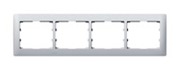 Рамка 4-постовая горизонтальная Legrand Galea Life Алюминий/Soft