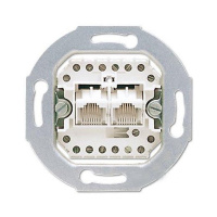 Механизм Розетка телефонная (RJ12) / комп (RJ45) 2-ая наклонная кат.3 Jung