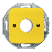 Плата центральная накладка с суппортом для командно-сигнальных приборов диаметр 22,5мм серия Reflex SI жёлтый ABB Busch-Duro Reflex SI