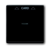 Плата центральная накладка для механизма карточного выключателя 2025 U ABB Solo/Future Антрацит/Черный