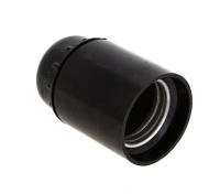 Патрон карболитовый подвесной Е27 черный EKF PROxima