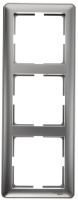 Рамка 3-постовая Wessen 59 Матовый хром