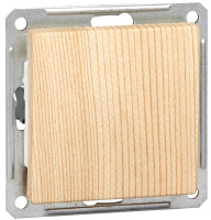 Переключатель 1-клавишный (схема 6) 16A Wessen 59 Сосна