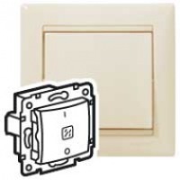 Выключатель 1-клавишный 2-полюсный с индикацией 10A Legrand Valena Слоновая кость