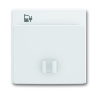 Плата центральная накладка 6478-84 для блока питания micro USB - 6474 U ABB Future Альпийский белый
