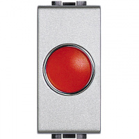 Элемент сигнальный, 1 мод. для ламп 11250L-11251L-11252L Bticino Living Light Красный