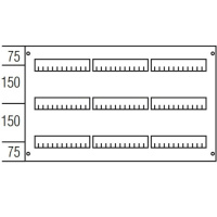 Пластрон с прорезями DIN150мм 450х750мм, 3ряда ABB