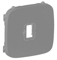 Накладка розетки USB с разъемом и кабелем для быстрого подключения Legrand Valena Allure Алюминий