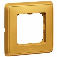 Рамка 1-постовая Legrand Cariva Матовое золото