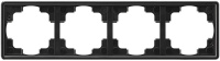 Рамка 4-постовая Gira S-Color Черный