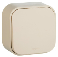 Выключатель кнопочный без фиксации 6A IP20 Legrand Quteo Слоновая кость