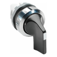 Переключатель M3SS6-20B (длинная ручка) чёрный 3-х позиционный без подсветки (только корпус) с возвратом в среднее положение ABB